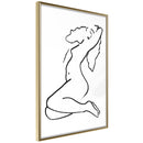 Poster - Coquettish Pose  - goud