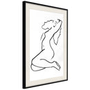 Poster - Coquettish Pose  - zwart passepartout