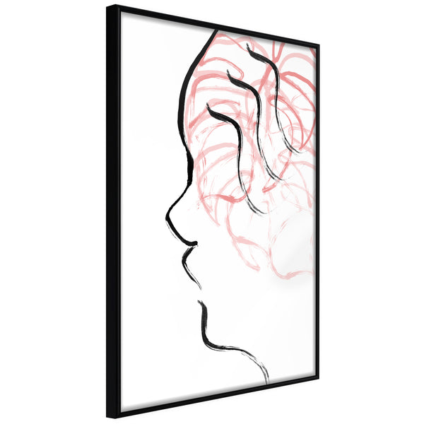 Poster - Agitated Thoughts  - zwart