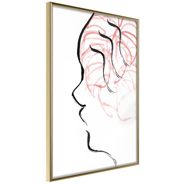 Poster - Agitated Thoughts  - goud