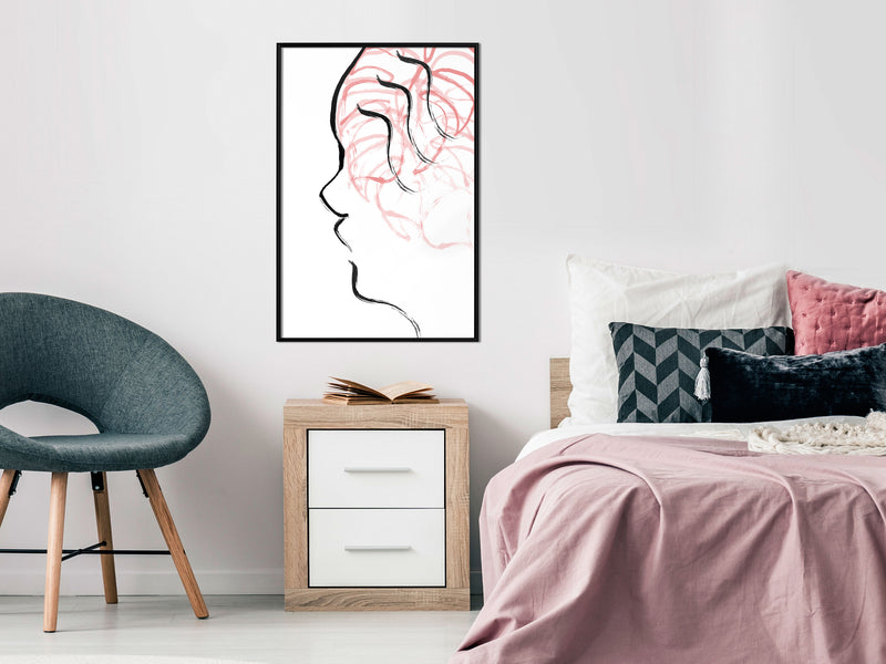 Poster - Agitated Thoughts  - zwart