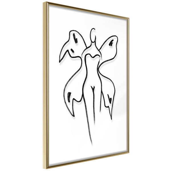 Poster - Delicate Feminity  - goud