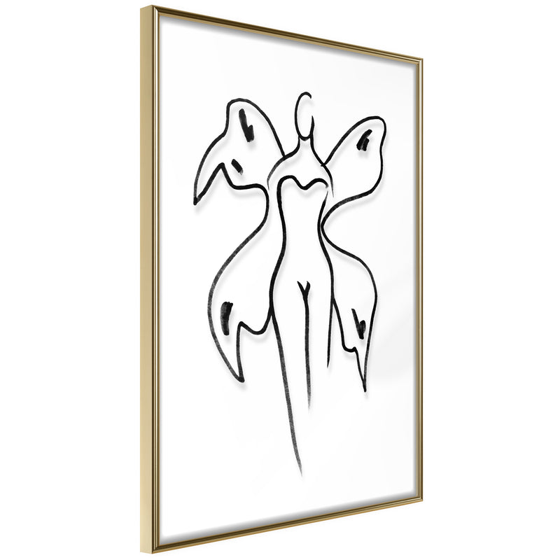 Poster - Delicate Feminity  - goud