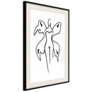 Poster - Delicate Feminity  - zwart passepartout