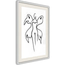 Poster - Delicate Feminity  - wit passepartout