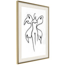 Poster - Delicate Feminity  - goud passepartout
