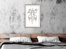 Poster - Delicate Feminity  - goud passepartout