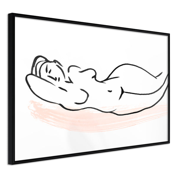 Poster - Baroque Shapes  - zwart