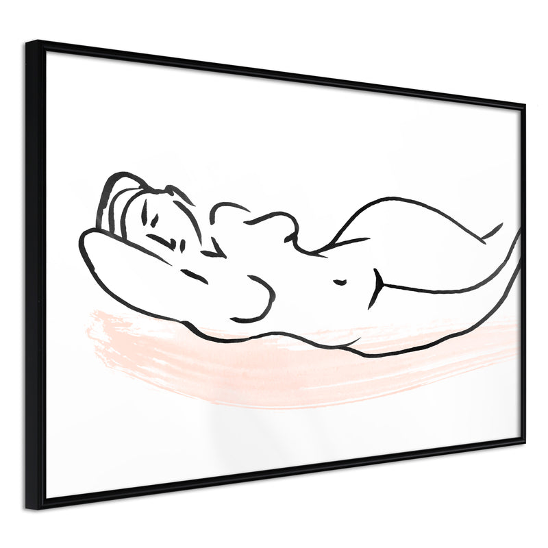 Poster - Baroque Shapes  - zwart