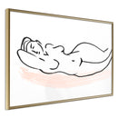 Poster - Baroque Shapes  - goud