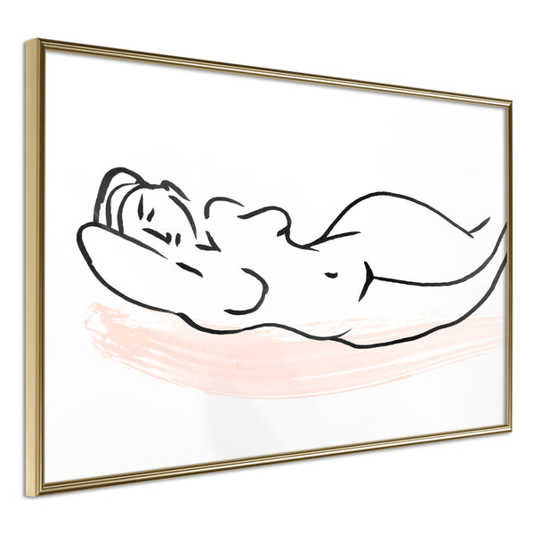Poster - Baroque Shapes  - goud