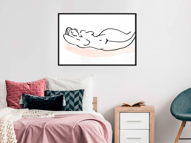 Poster - Baroque Shapes  - zwart