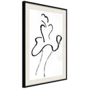 Poster - Marilyn Outline  - zwart passepartout