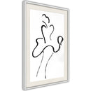 Poster - Marilyn Outline  - wit passepartout