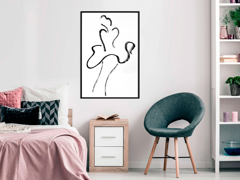 Poster - Marilyn Outline  - zwart