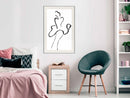 Poster - Marilyn Outline  - wit passepartout