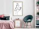 Poster - Marilyn Outline  - goud passepartout
