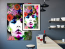 Poster - Flower Coronet  - zwart passepartout