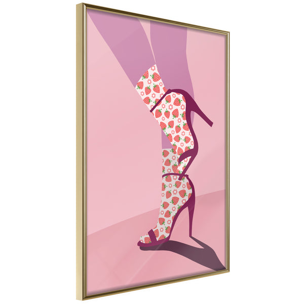 Poster - Fruity Socks  - goud