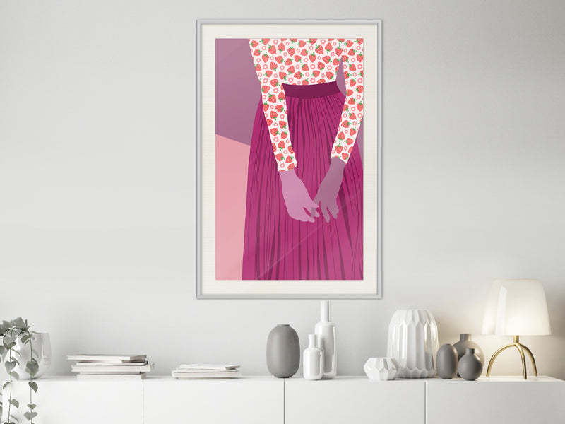 Poster - Fruity Blouse  - wit passepartout