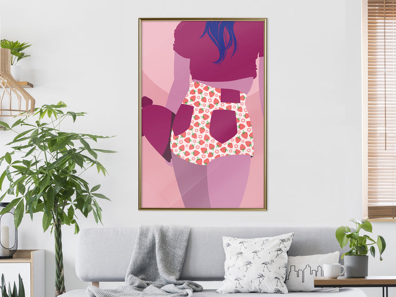 Poster - Fruity Shorts  - goud