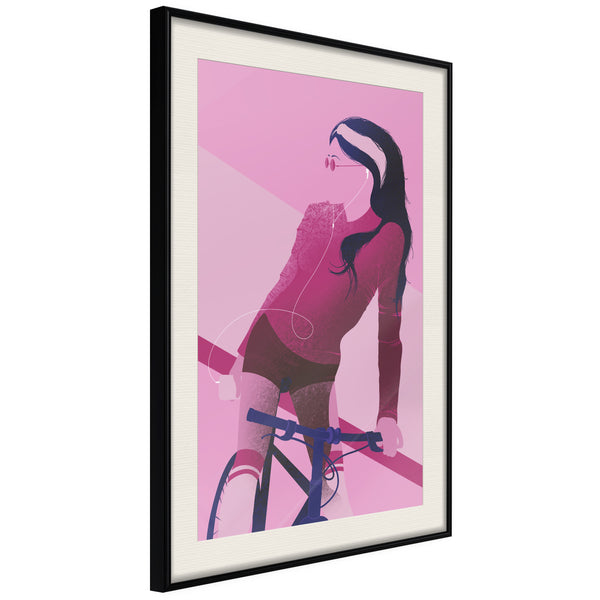 Poster - Sporty Soul  - zwart passepartout