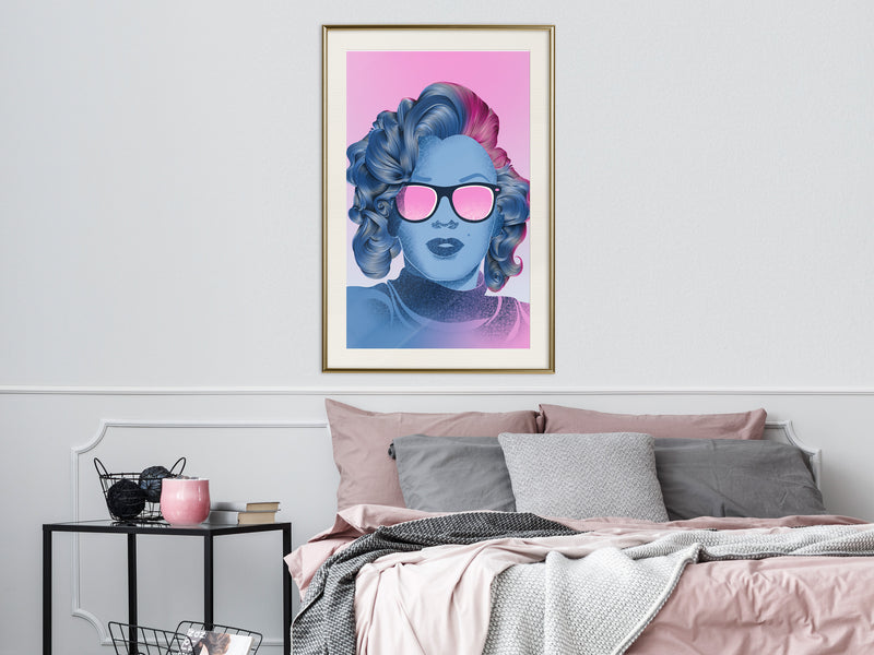 Poster - Pop Culture Icon  - goud passepartout