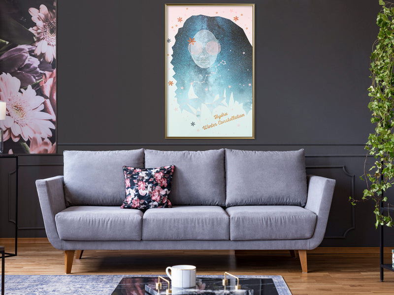 Poster - Winter Constellation  - goud