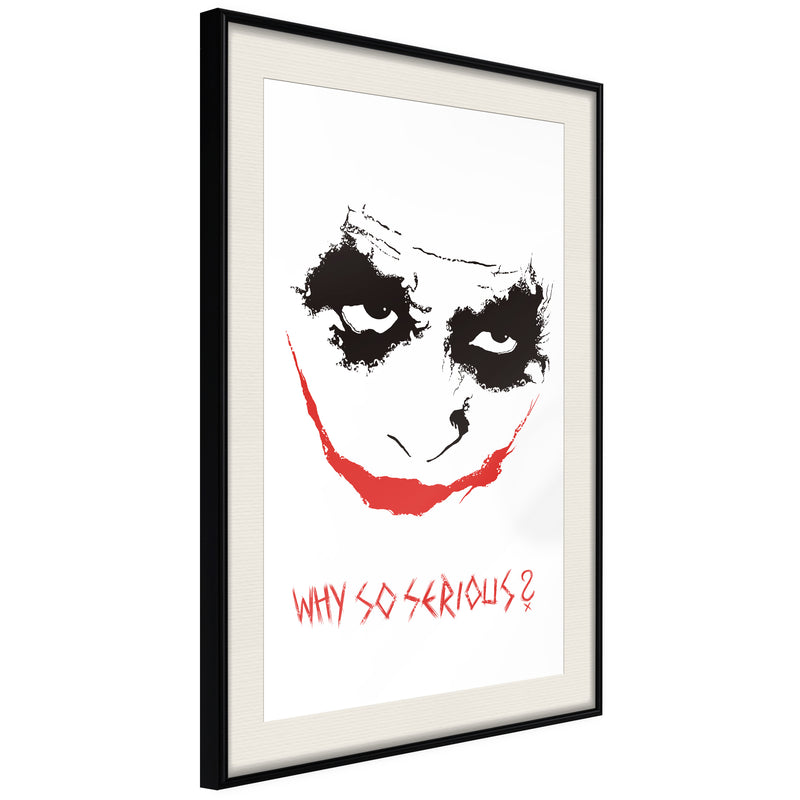 Poster - Villain  - zwart passepartout
