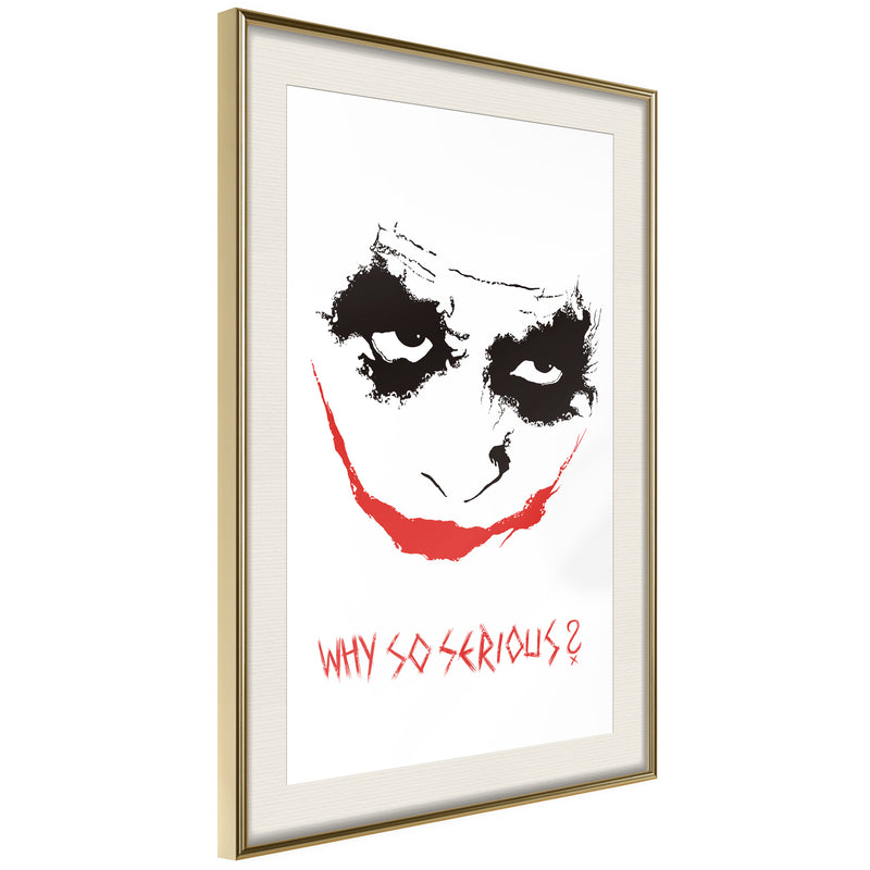 Poster - Villain  - goud passepartout