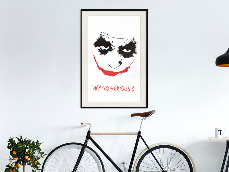 Poster - Villain  - zwart passepartout