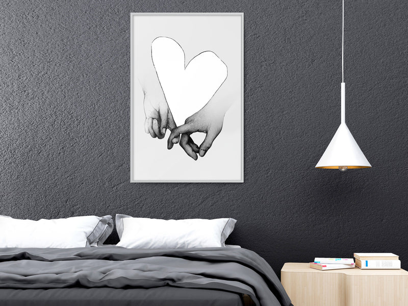 Poster - Couple In Love  - wit