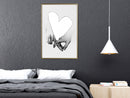 Poster - Couple In Love  - goud