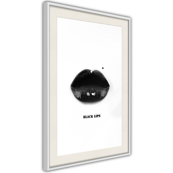 Poster - Deadly Kiss  - wit passepartout