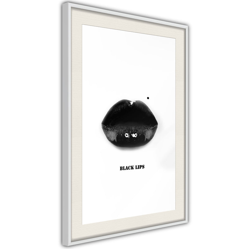 Poster - Deadly Kiss  - wit passepartout