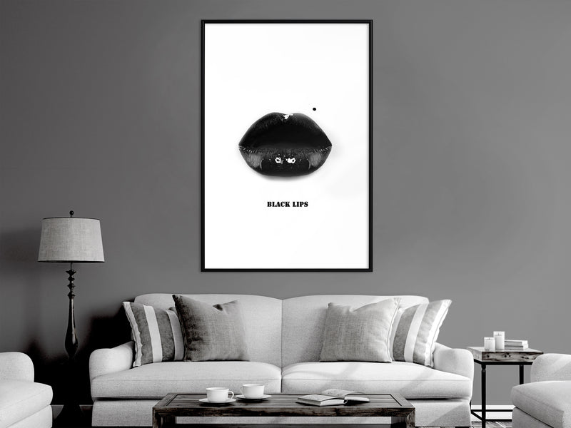 Poster - Deadly Kiss  - zwart