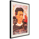 Poster - Frida Khalo  Self-Portrait  - zwart passepartout