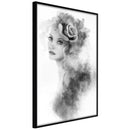Poster - Mysterious Lady  - zwart