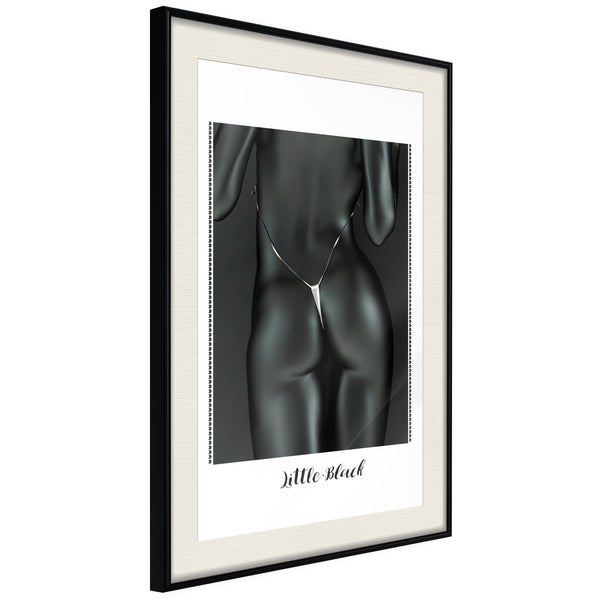 Poster - Beauty of the Female Body  - zwart passepartout