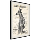 Poster - The Parisian Life  - zwart passepartout