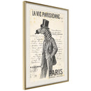 Poster - The Parisian Life  - goud passepartout