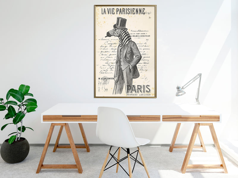 Poster - The Parisian Life  - goud