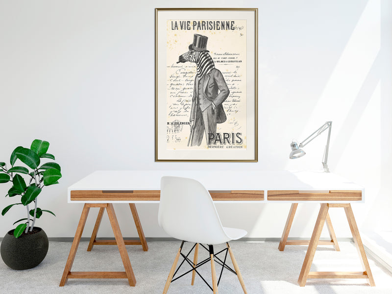 Poster - The Parisian Life  - goud passepartout
