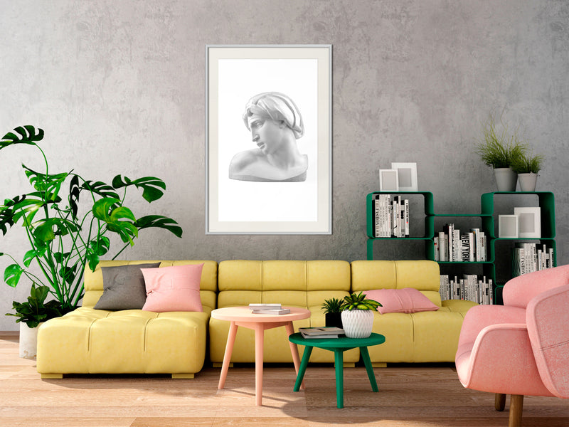 Poster - The Famous Artist  - wit passepartout