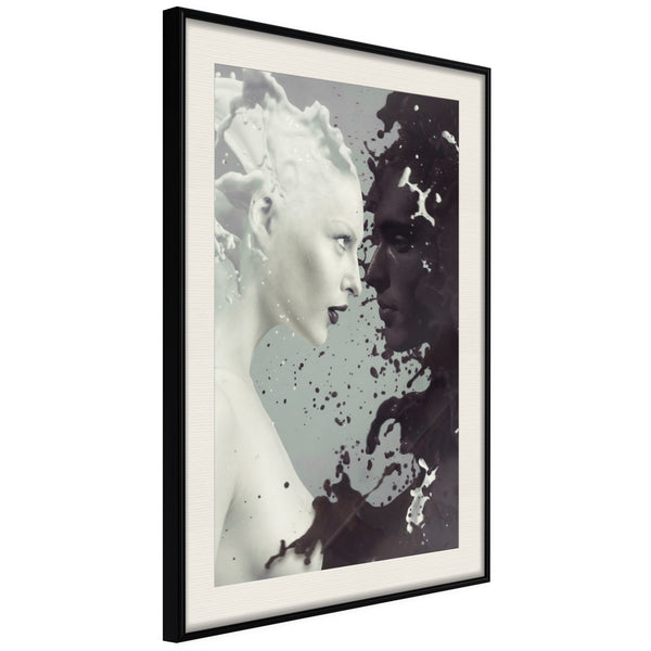 Poster - Complementary Opposites  - zwart passepartout