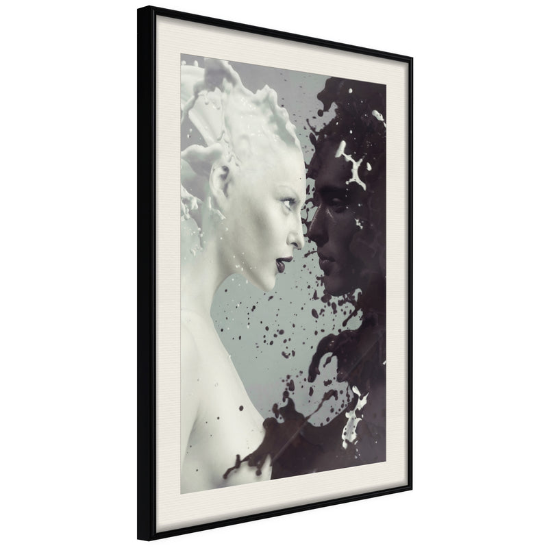 Poster - Complementary Opposites  - zwart passepartout