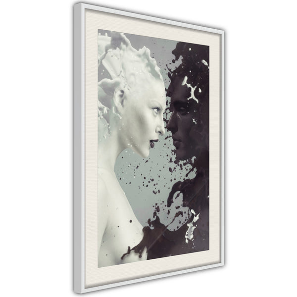 Poster - Complementary Opposites  - wit passepartout
