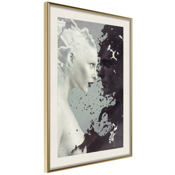 Poster - Complementary Opposites  - goud passepartout
