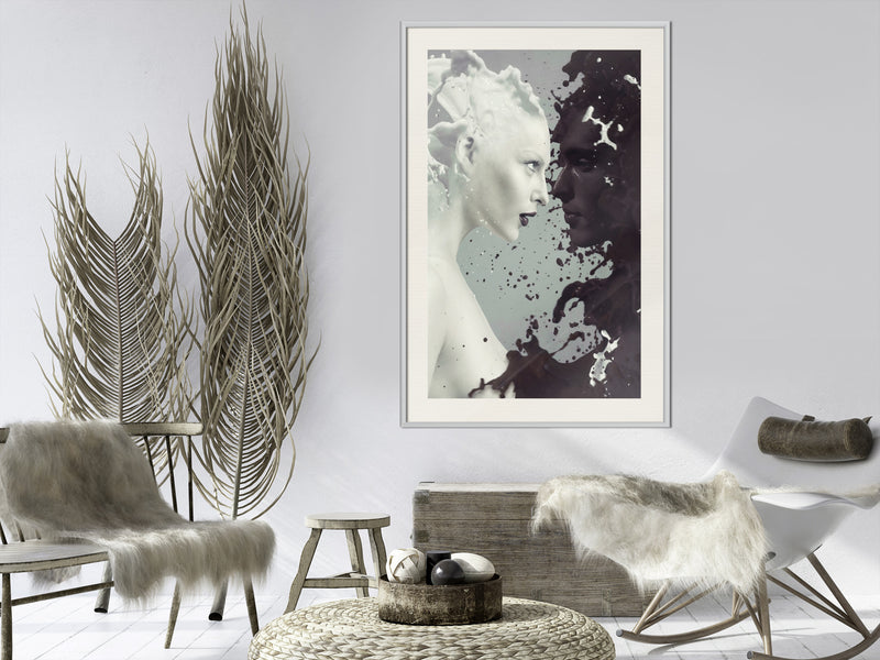 Poster - Complementary Opposites  - wit passepartout