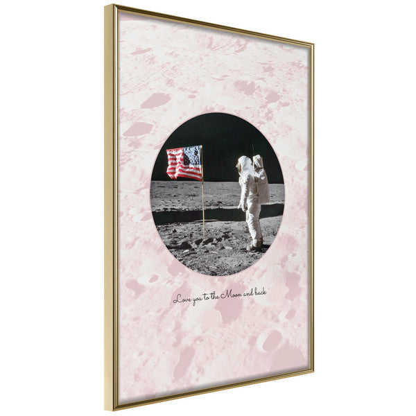 Poster - Cosmic Love I  - goud